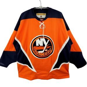 Coho Vintage Islanders Hockey Jersey Orange Blue Classic NHL Energy